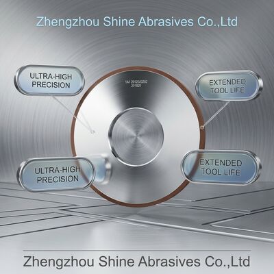 1A1 Roda de moagem de ligação de diamantes de resina para cerâmica de carburo de tungstênio