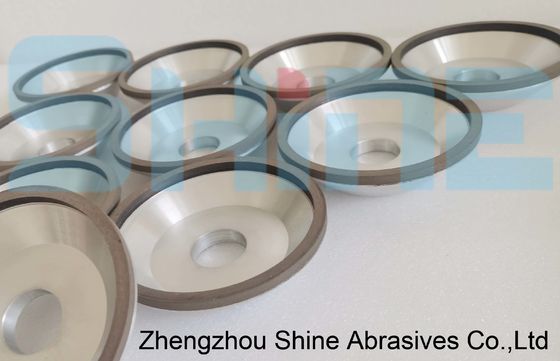 12A2/45° Roda de diamante de ligação de resina para moagem de ferramentas de ponta de carburo
