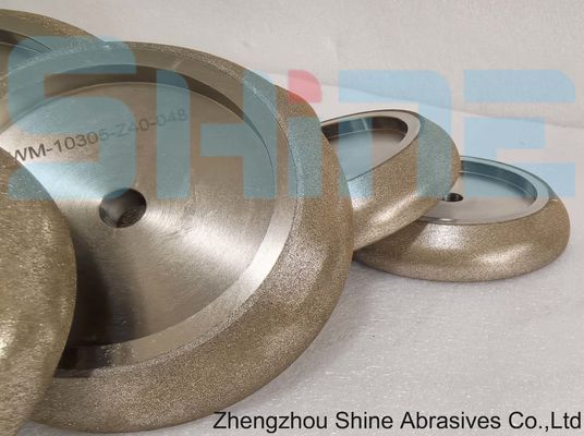 Rodas de moagem de perfis CBN eletroplastadas para afiar serras de banda de alta liga