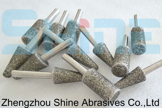 Mandrels e rodas de moagem de diamante / CBN eletroplacado para ferramentas de carburo