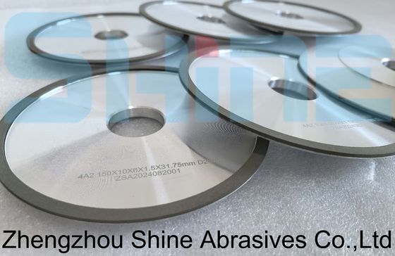 4A2 Rodas de moagem de diamantes de ligação de resina para a usinagem de carburo de tungsténio
