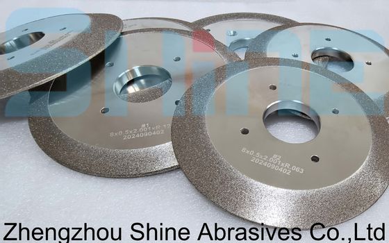 8''Electroplated CBN roda de afiar para afiar pás de serra de madeira