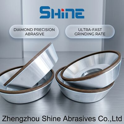 12A2 Forma de prato Resina de ligação de diamantes Rodas abrasivas Disco de moagem superior