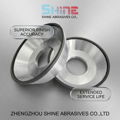12A2 Forma de prato Resina de ligação de diamantes Rodas abrasivas Disco de moagem superior
