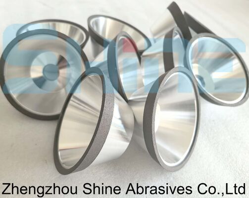 11V9 Roda de moagem de diamantes de ligação de resina para lâmina de serra de carburo PCD HSS