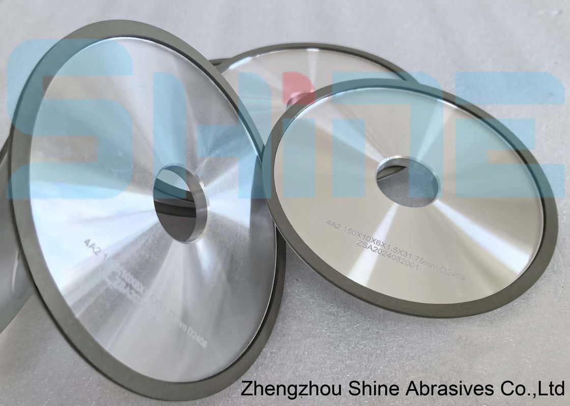 Roda de moagem de diamantes de ligação de resina 4A2 para moagem de perfis HSS