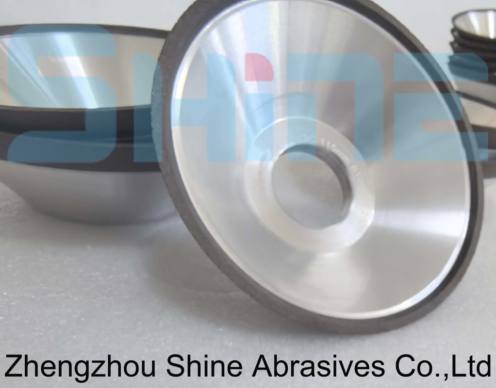 11V9 Resina de Forma de Bowl Bond Diamante / CBN Roda de Moagem Aço Inoxidável