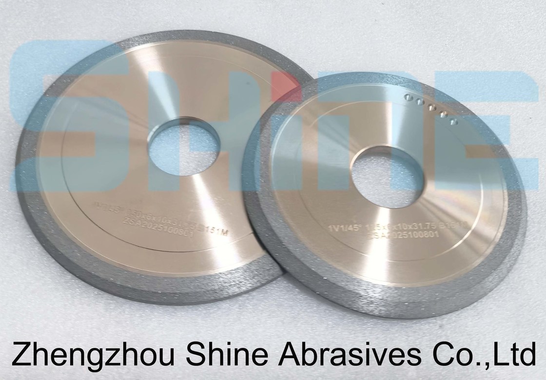 Rodas CBN de ligação híbrida para carburo de tungstênio e ferramentas HSS