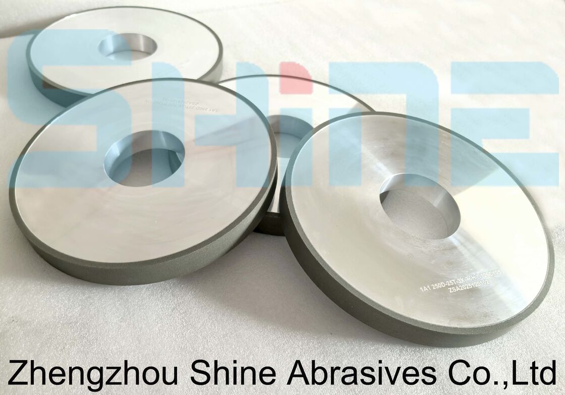 250 mm 1A1 Flat Resin Bond CBN Diamond Grinding Wheel para Carbide