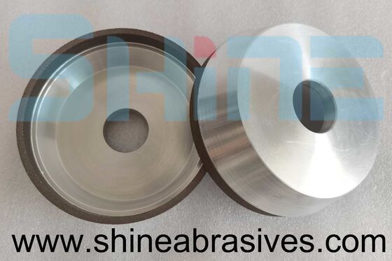 borda de vidro do grão D151 da roda 100mm do copo do diamante da ligação da resina 6A2 que mói a fabricação compatível com RoHS