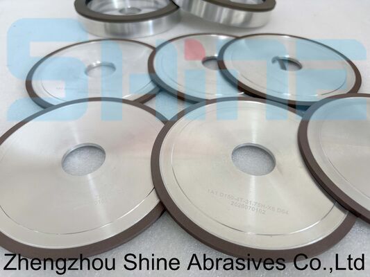 Rodas de afiamento CBN Estabilidade térmica superior HSS Grinding 6A2 Metal Bond 150mm Low Grinding Burn