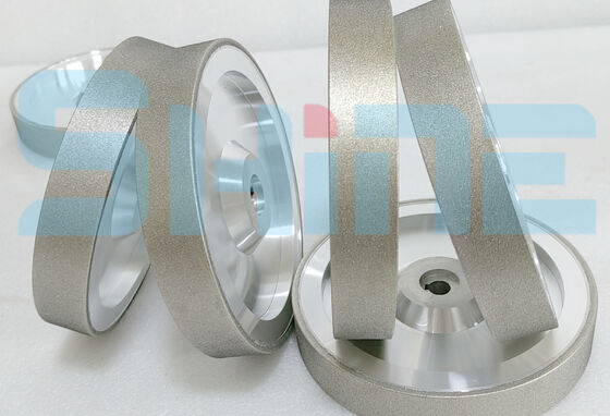 1A1 Roda de moagem de superfície de diamante eletroplata 200 mm D126 para processamento cerâmico de zircônio de alumina e carburo de silício