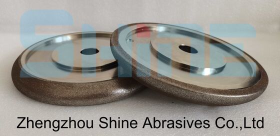 Roda de afiamento de serra de banda CBN eletroplata 203mm 8 polegadas WM 10-30 Grit 80 núcleo de aço