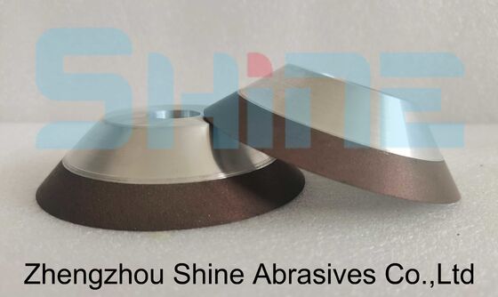 11V9 Resina Bond Diamond Taper Cup Grinding Wheel 100mm Grit 100 Para inserções PCD PCBN